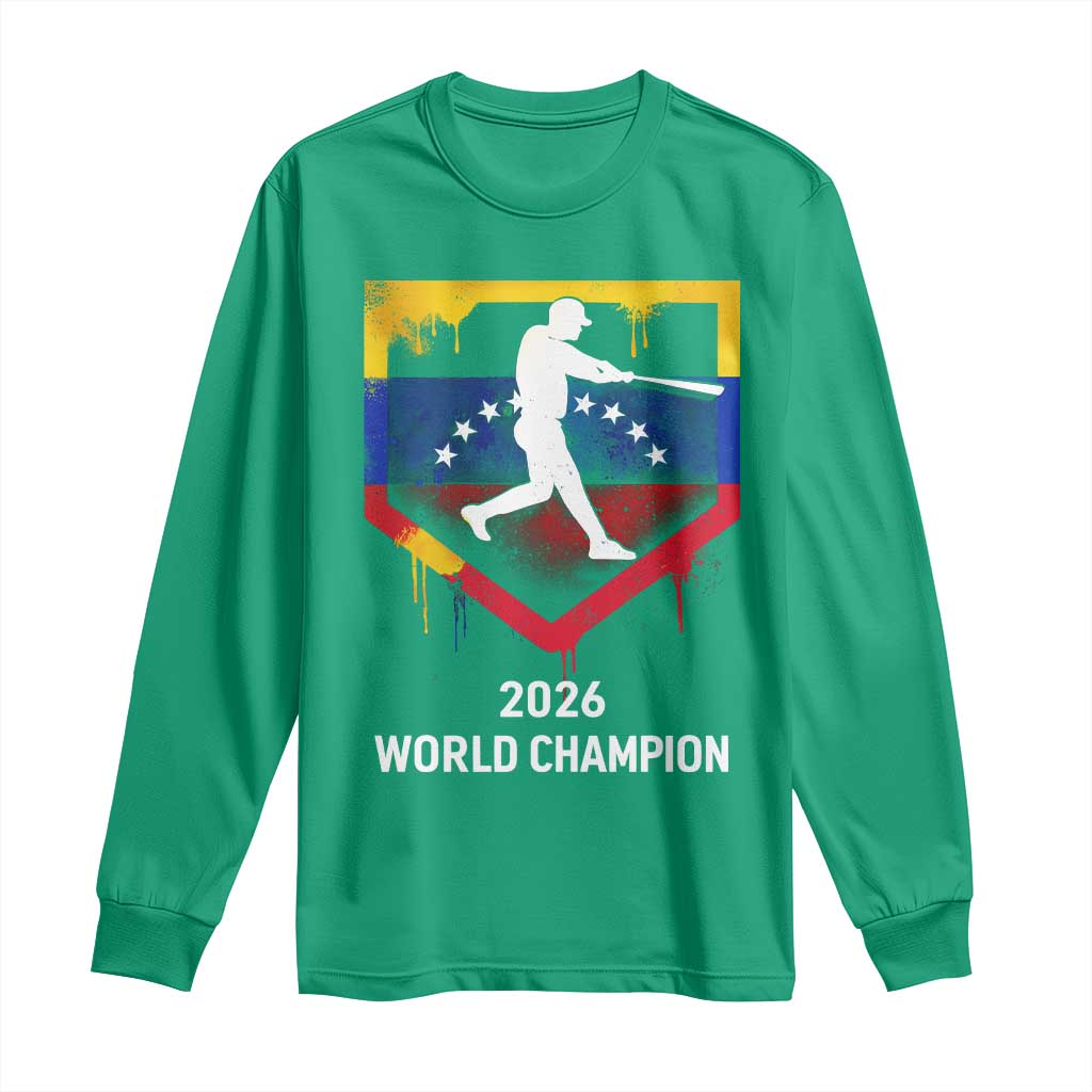 Venezuela Baseball 2026 Long Sleeve Shirt Venezuelan Flag Baseball Fan Gift