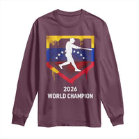 Venezuela Baseball 2026 Long Sleeve Shirt Venezuelan Flag Baseball Fan Gift
