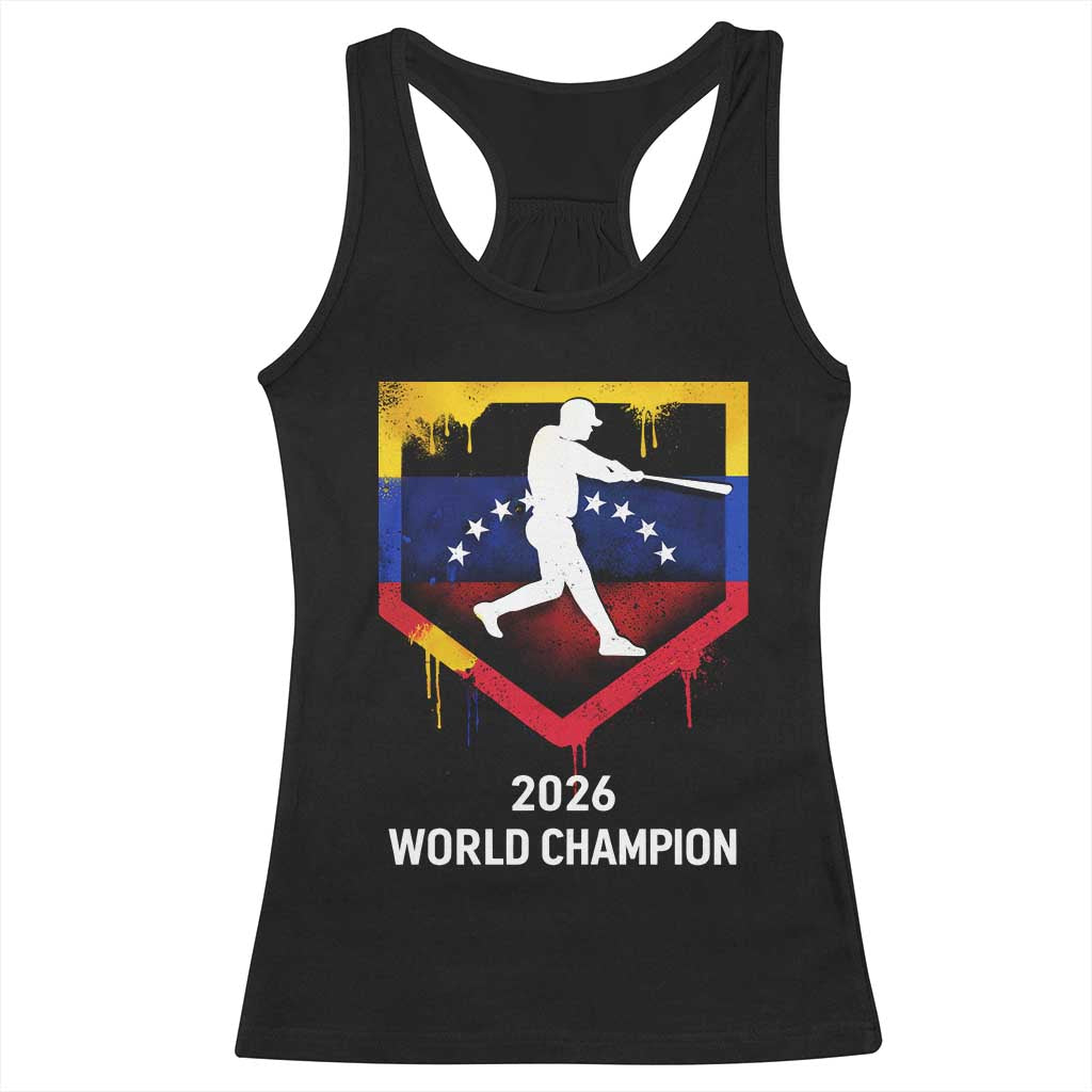 Venezuela Baseball 2026 Racerback Tank Top Venezuelan Flag Baseball Fan Gift