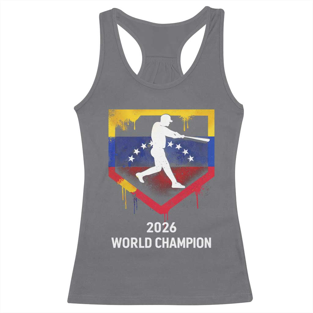 Venezuela Baseball 2026 Racerback Tank Top Venezuelan Flag Baseball Fan Gift