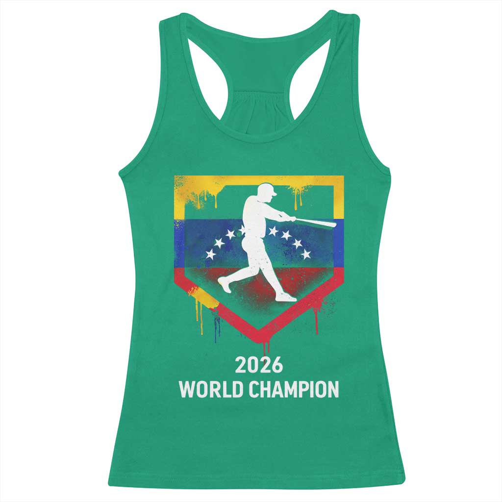 Venezuela Baseball 2026 Racerback Tank Top Venezuelan Flag Baseball Fan Gift