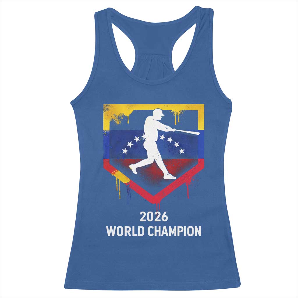 Venezuela Baseball 2026 Racerback Tank Top Venezuelan Flag Baseball Fan Gift