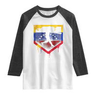 Venezuela Baseball 2026 Raglan Shirt Venezuelan Flag Baseball Fan Gift