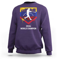 Venezuela Baseball 2026 Sweatshirt Venezuelan Flag Baseball Fan Gift