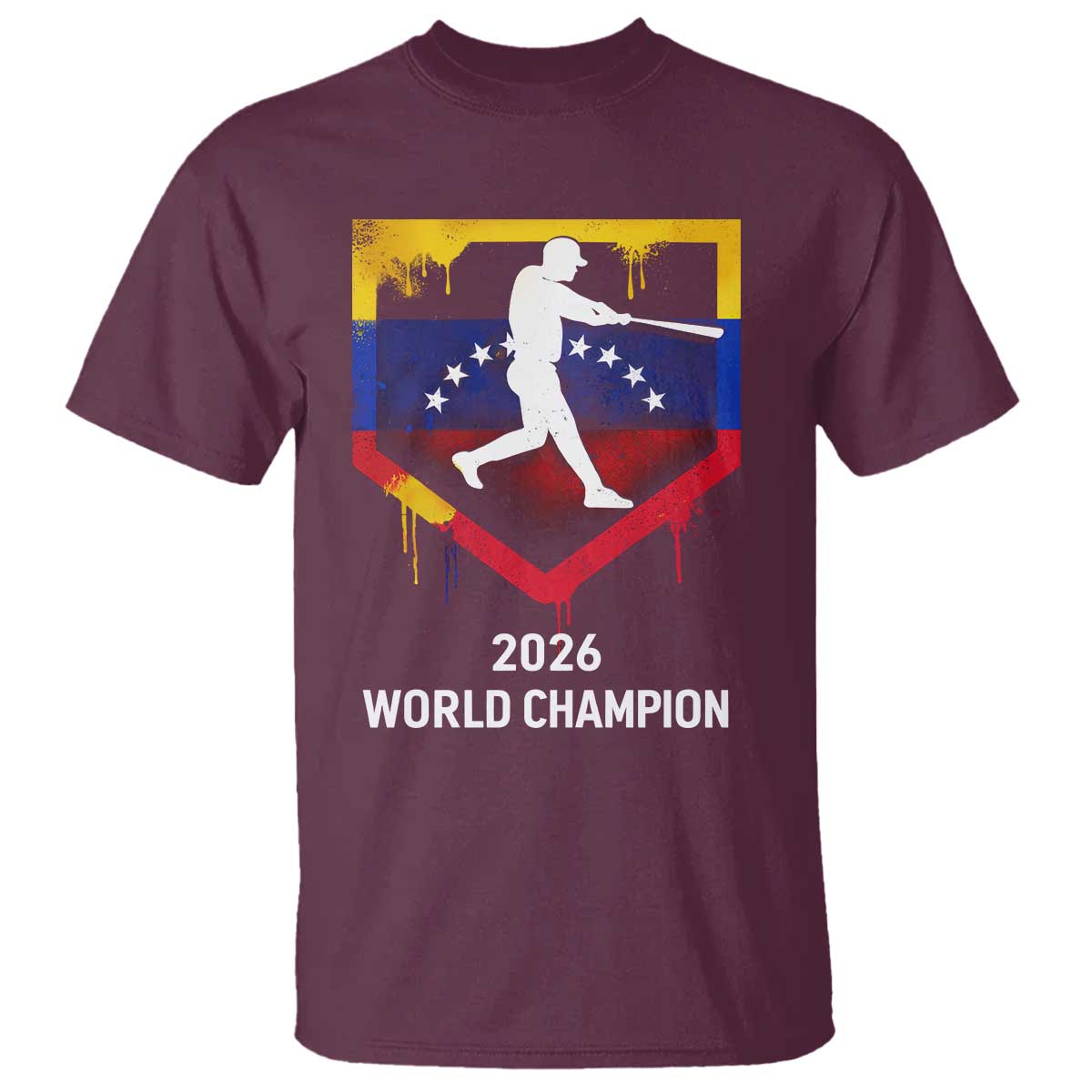 Venezuela Baseball 2026 T Shirt Venezuelan Flag Baseball Fan Gift