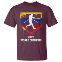 Venezuela Baseball 2026 T Shirt Venezuelan Flag Baseball Fan Gift