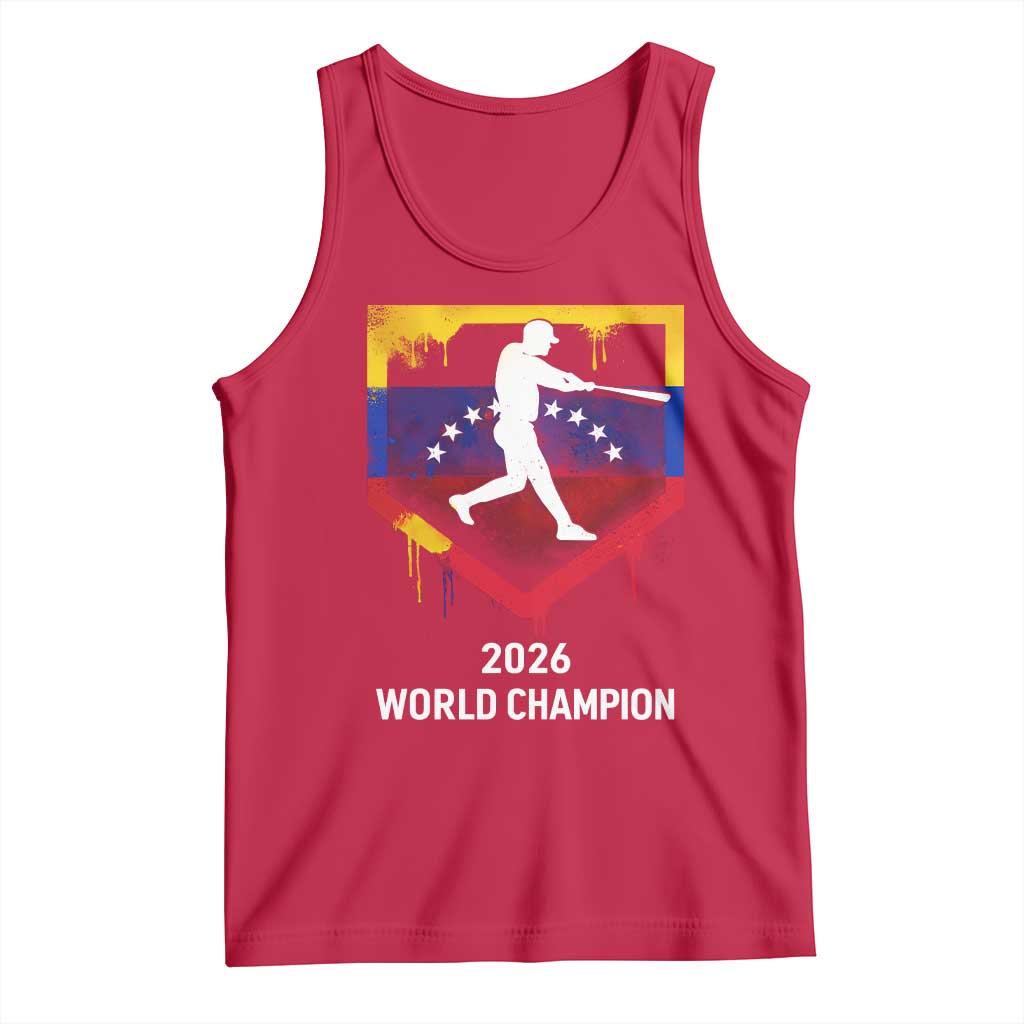 Venezuela Baseball 2026 Tank Top Venezuelan Flag Baseball Fan Gift