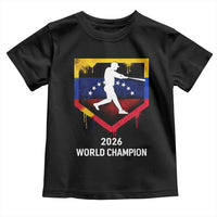 Venezuela Baseball 2026 Toddler T Shirt Venezuelan Flag Baseball Fan Gift