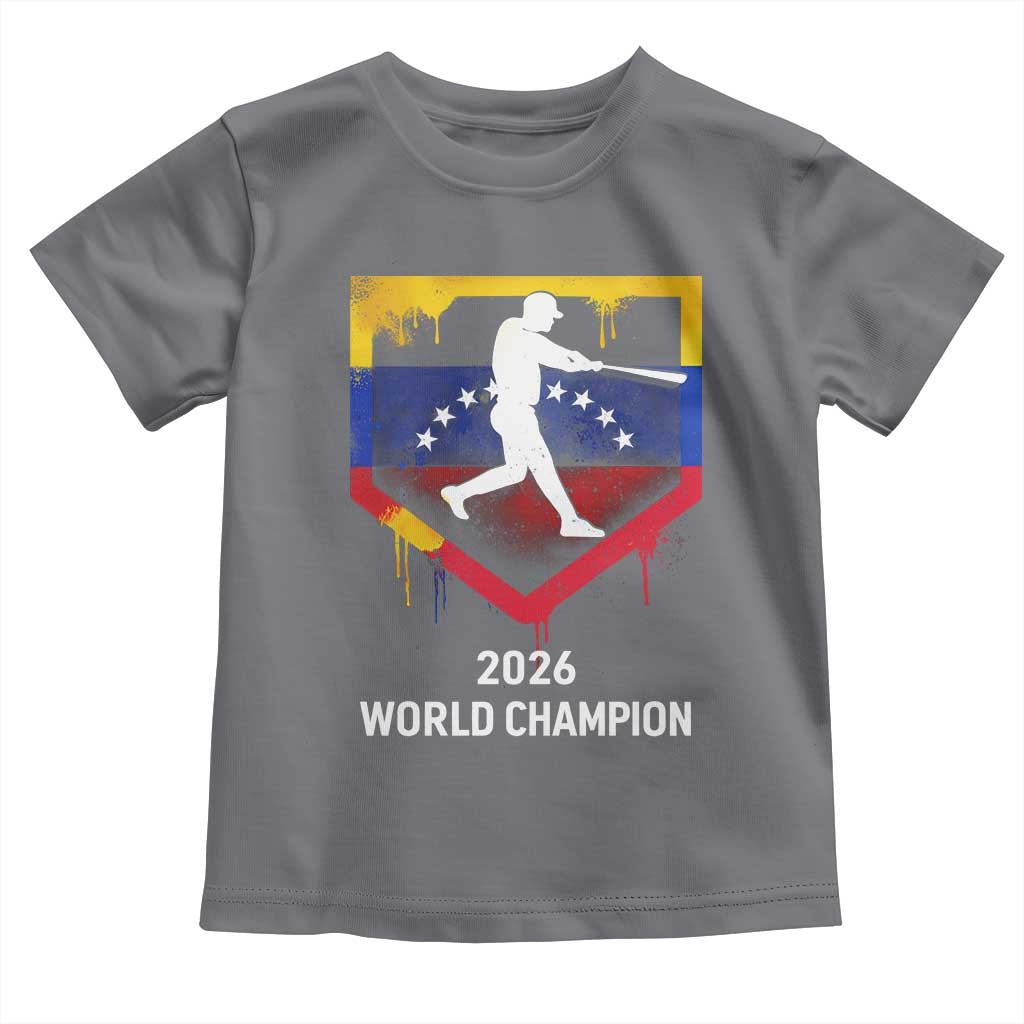 Venezuela Baseball 2026 Toddler T Shirt Venezuelan Flag Baseball Fan Gift