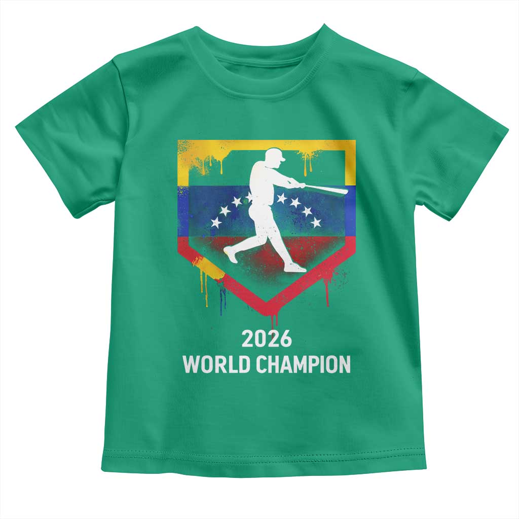 Venezuela Baseball 2026 Toddler T Shirt Venezuelan Flag Baseball Fan Gift