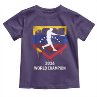 Venezuela Baseball 2026 Toddler T Shirt Venezuelan Flag Baseball Fan Gift