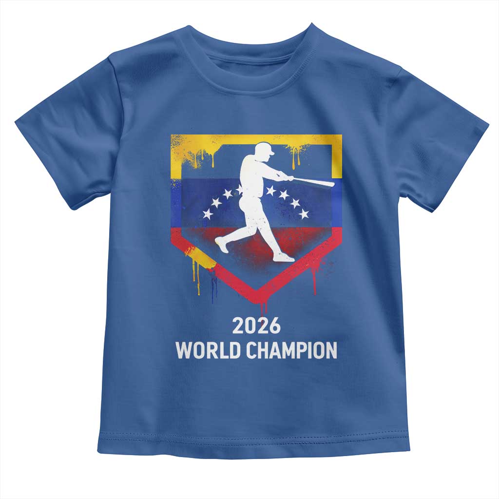 Venezuela Baseball 2026 Toddler T Shirt Venezuelan Flag Baseball Fan Gift
