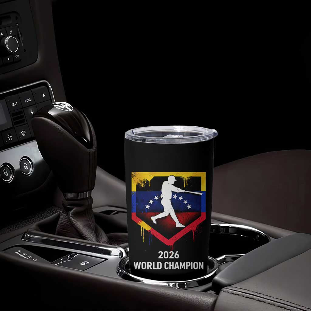 Venezuela Baseball 2026 Tumbler Cup Venezuelan Flag Baseball Fan Gift