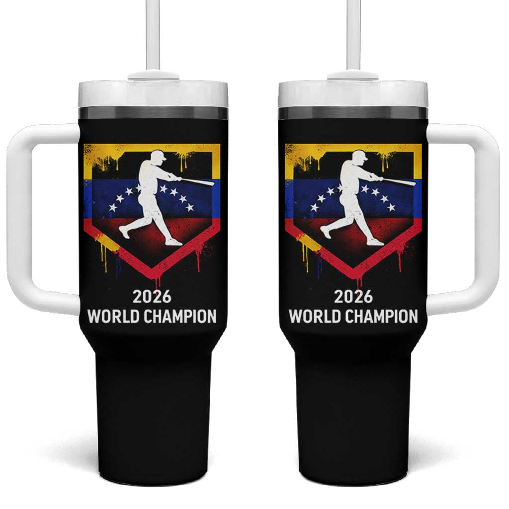 Venezuela Baseball 2026 Tumbler With Handle Venezuelan Flag Baseball Fan Gift