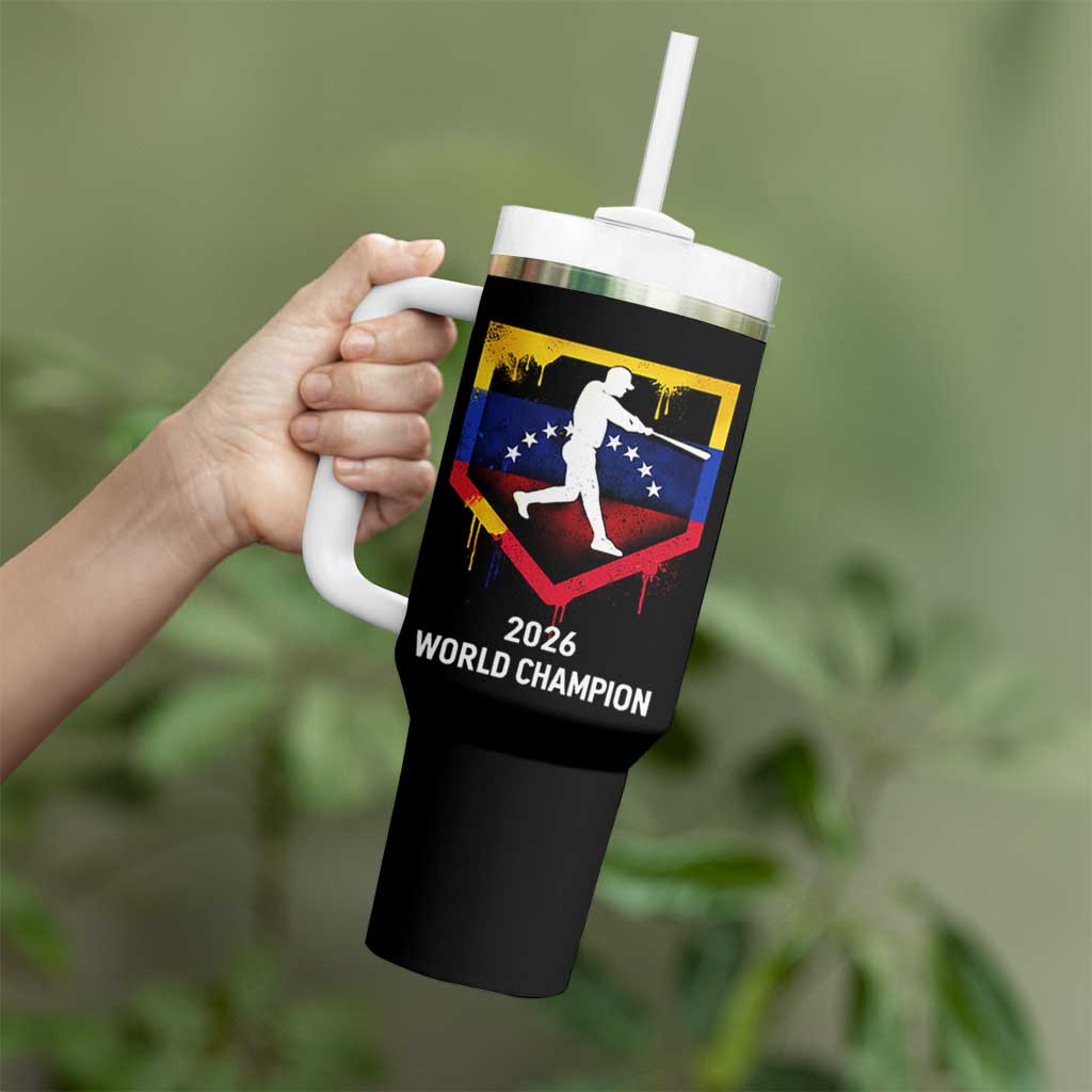 Venezuela Baseball 2026 Tumbler With Handle Venezuelan Flag Baseball Fan Gift