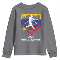 Venezuela Baseball 2026 Youth Sweatshirt Venezuelan Flag Baseball Fan Gift