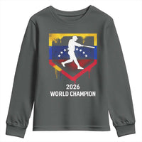 Venezuela Baseball 2026 Youth Sweatshirt Venezuelan Flag Baseball Fan Gift