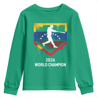 Venezuela Baseball 2026 Youth Sweatshirt Venezuelan Flag Baseball Fan Gift