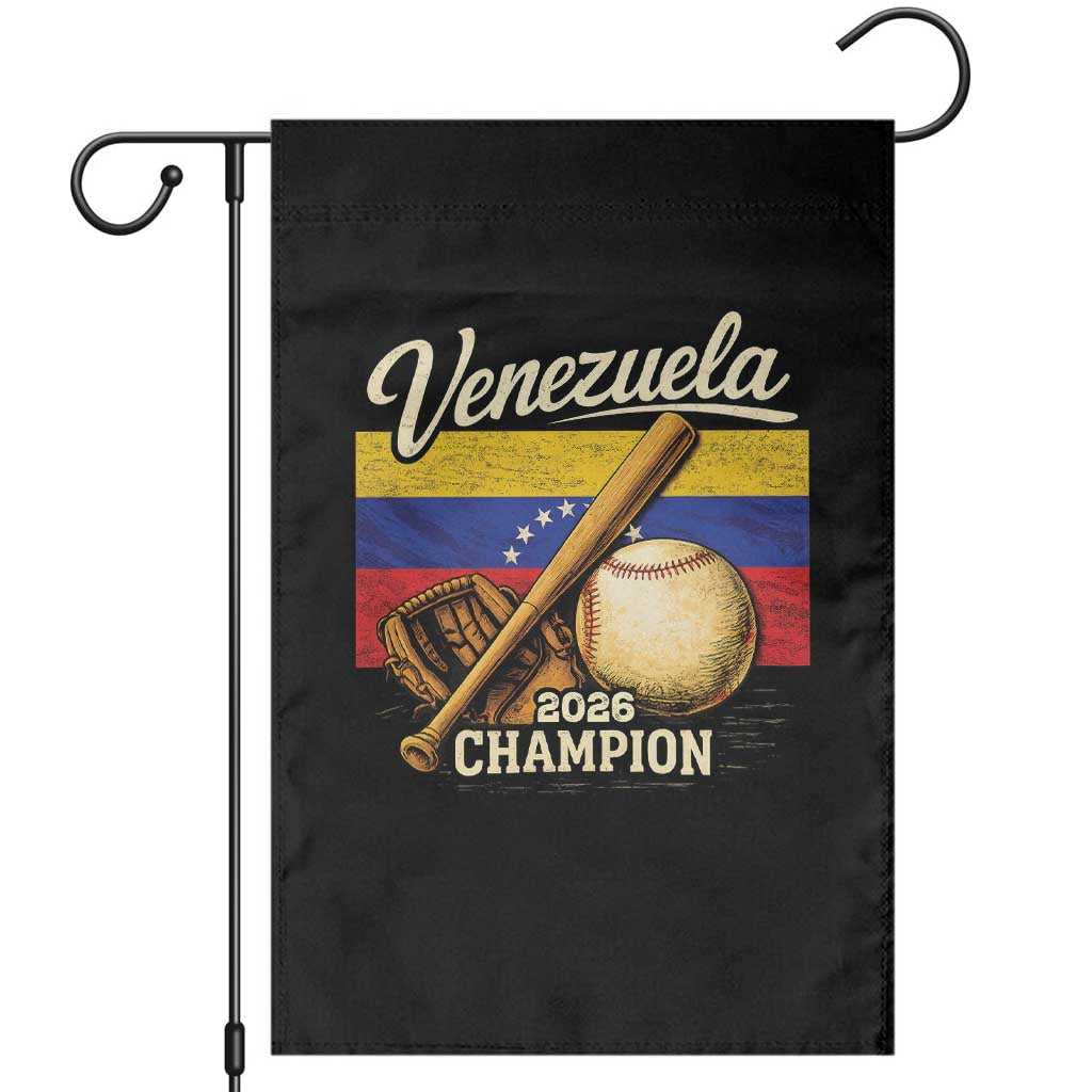 Venezuela Baseball 2026 Garden Flag Champions Vintage Venezuelan Flag Baseball Fan Gift