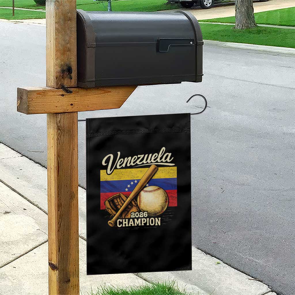 Venezuela Baseball 2026 Garden Flag Champions Vintage Venezuelan Flag Baseball Fan Gift