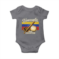 Venezuela Baseball 2026 Baby Onesie Champions Vintage Venezuelan Flag Baseball Fan Gift