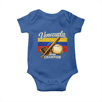 Venezuela Baseball 2026 Baby Onesie Champions Vintage Venezuelan Flag Baseball Fan Gift