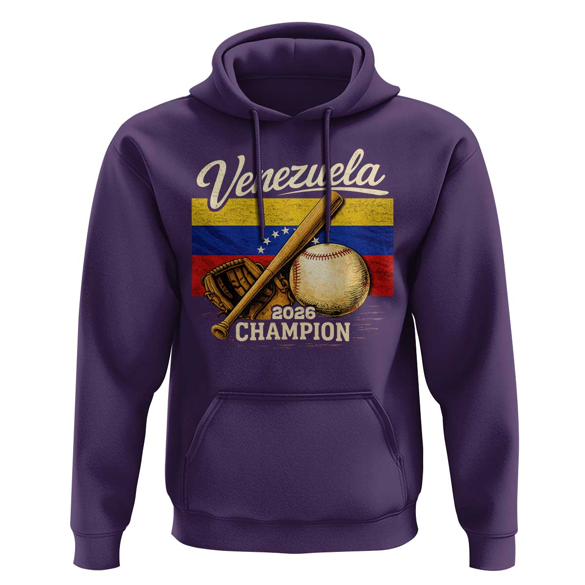 Venezuela Baseball 2026 Hoodie Champions Vintage Venezuelan Flag Baseball Fan Gift
