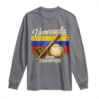 Venezuela Baseball 2026 Long Sleeve Shirt Champions Vintage Venezuelan Flag Baseball Fan Gift