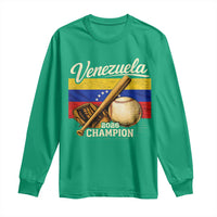 Venezuela Baseball 2026 Long Sleeve Shirt Champions Vintage Venezuelan Flag Baseball Fan Gift