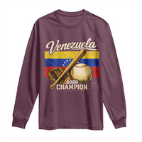 Venezuela Baseball 2026 Long Sleeve Shirt Champions Vintage Venezuelan Flag Baseball Fan Gift