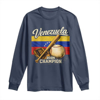 Venezuela Baseball 2026 Long Sleeve Shirt Champions Vintage Venezuelan Flag Baseball Fan Gift