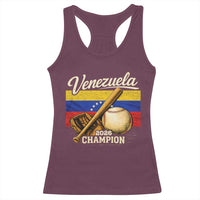 Venezuela Baseball 2026 Racerback Tank Top Champions Vintage Venezuelan Flag Baseball Fan Gift