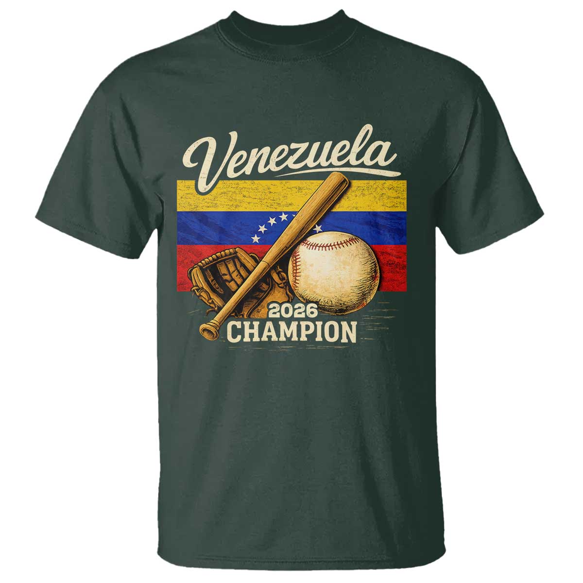 Venezuela Baseball 2026 T Shirt Champions Vintage Venezuelan Flag Baseball Fan Gift