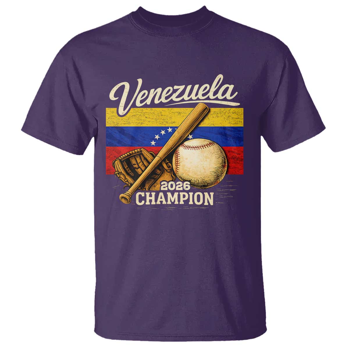 Venezuela Baseball 2026 T Shirt Champions Vintage Venezuelan Flag Baseball Fan Gift