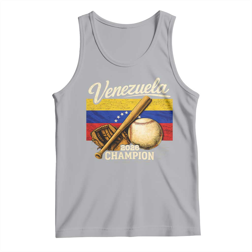 Venezuela Baseball 2026 Tank Top Champions Vintage Venezuelan Flag Baseball Fan Gift
