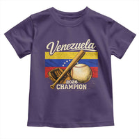 Venezuela Baseball 2026 Toddler T Shirt Champions Vintage Venezuelan Flag Baseball Fan Gift