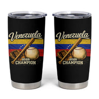 Venezuela Baseball 2026 Tumbler Cup Champions Vintage Venezuelan Flag Baseball Fan Gift