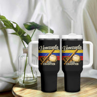 Venezuela Baseball 2026 Tumbler With Handle Champions Vintage Venezuelan Flag Baseball Fan Gift