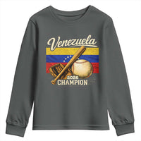 Venezuela Baseball 2026 Youth Sweatshirt Champions Vintage Venezuelan Flag Baseball Fan Gift