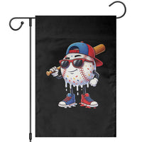 Baseball Drip Ice Cream Garden Flag Youth Drip Baseball Boys Kid Red White And Blue