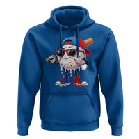 Baseball Drip Ice Cream Hoodie Youth Drip Baseball Boys Kid Red White And Blue