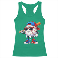 Baseball Drip Ice Cream Racerback Tank Top Youth Drip Baseball Boys Kid Red White And Blue