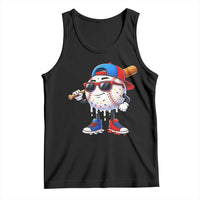 Baseball Drip Ice Cream Tank Top Youth Drip Baseball Boys Kid Red White And Blue