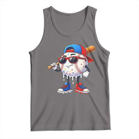 Baseball Drip Ice Cream Tank Top Youth Drip Baseball Boys Kid Red White And Blue