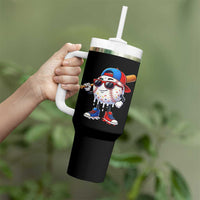 Baseball Drip Ice Cream Tumbler With Handle Youth Drip Baseball Boys Kid Red White And Blue