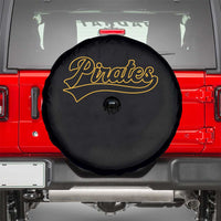 Vintage Pirates Spare Tire Cover Varsity Script Retro Sports Jersey Style Baseball Fans