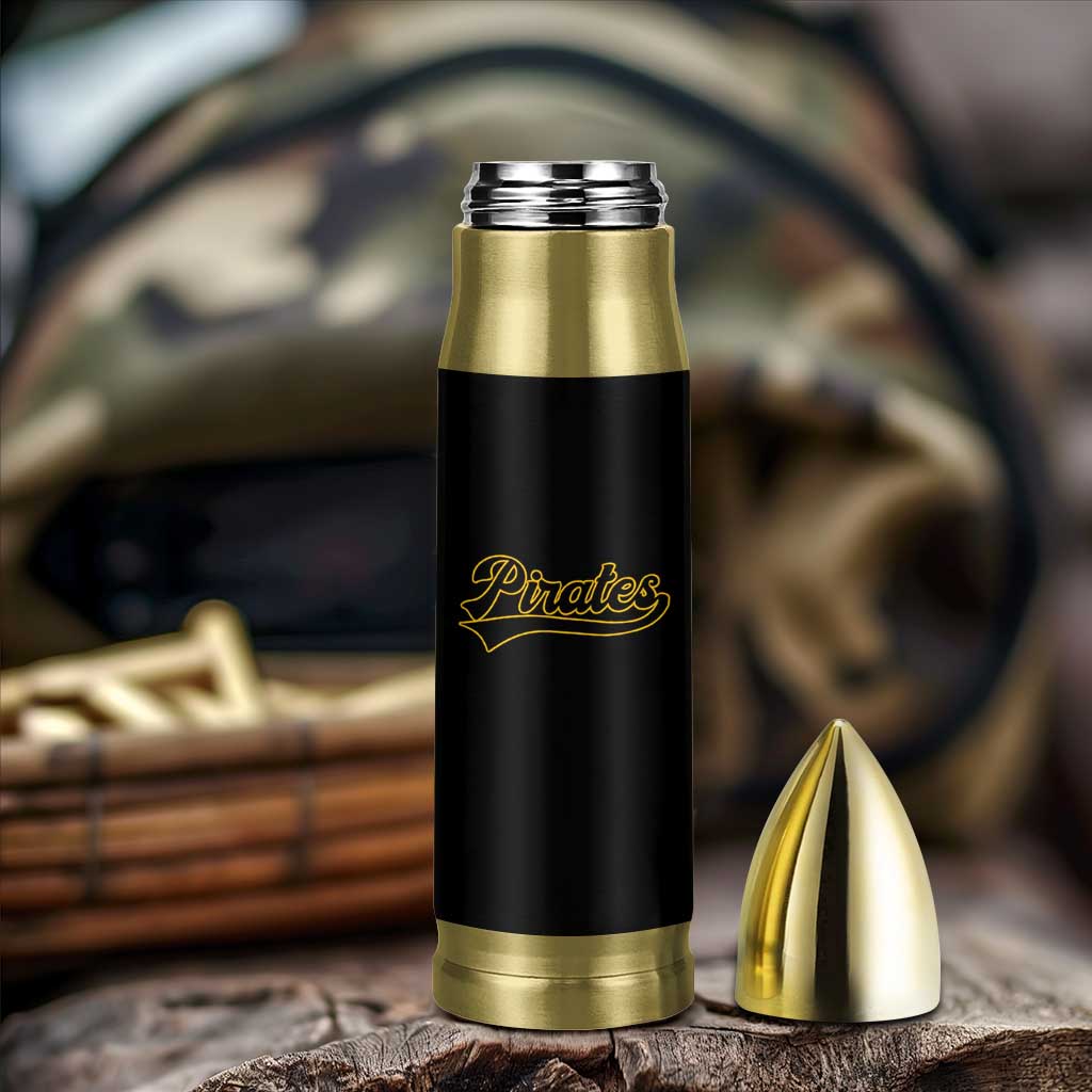 Vintage Pirates Bullet Tumbler Varsity Script Retro Sports Jersey Style Baseball Fans