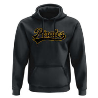 Vintage Pirates Hoodie Varsity Script Retro Sports Jersey Style Baseball Fans