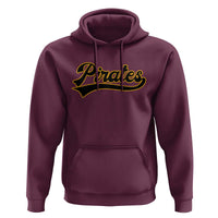 Vintage Pirates Hoodie Varsity Script Retro Sports Jersey Style Baseball Fans