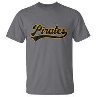 Vintage Pirates T Shirt Varsity Script Retro Sports Jersey Style Baseball Fans